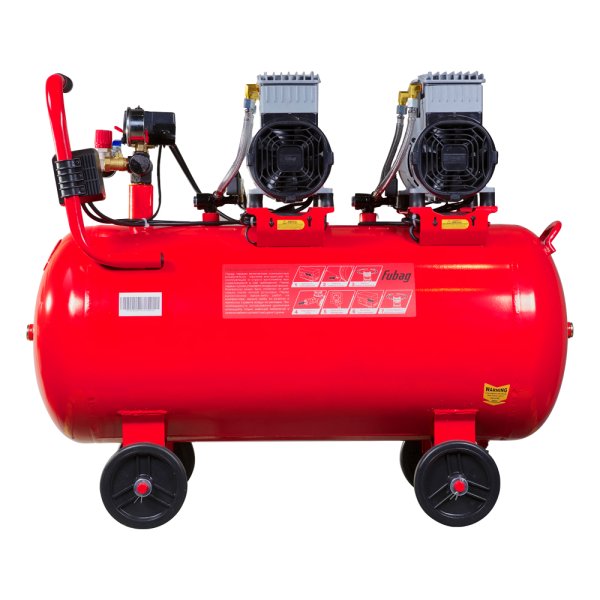 Компрессор воздушный безмасляный малошумный FUBAG OLS 500/100 CM2х2 + Набор пневмоинструмента (5 предметов) в ПОДАРОК в Благовещенске фото